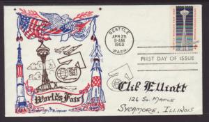 US 1196 Seattle's World Fair Boerger Typed FDC