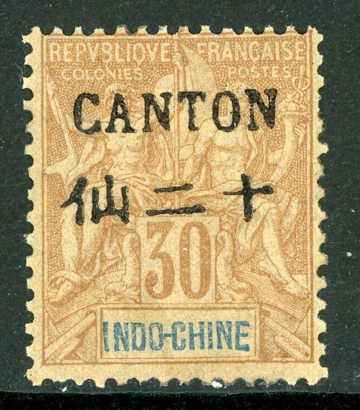 China 1903 French Colony Canton  30¢ Brown Scott # 24 Mint C265