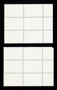 U.N. 1953 UPU #N17-N18 INSCRIPTION BLOCKS OF 6 SET 3¢ AND 5¢ (MNH-OG) 