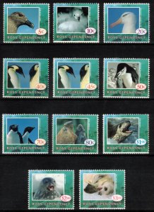 ROSS DEPENDENCY 1994-95 Wildlife; Scott L21-30; MNH