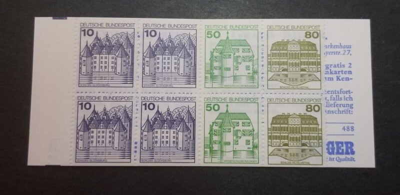 GERMANY BOOKLET Complete Mint Stamps MNH Unused T5156
