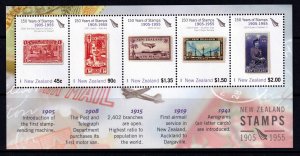 New Zealand 2005 Postage Stamp Anniv. Mint MNH Miniature Sheet (2) SC 2012a