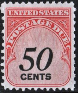 SC#J99 50¢ Postage Due Single: Shiny Gum (1959) MNH/MDG*