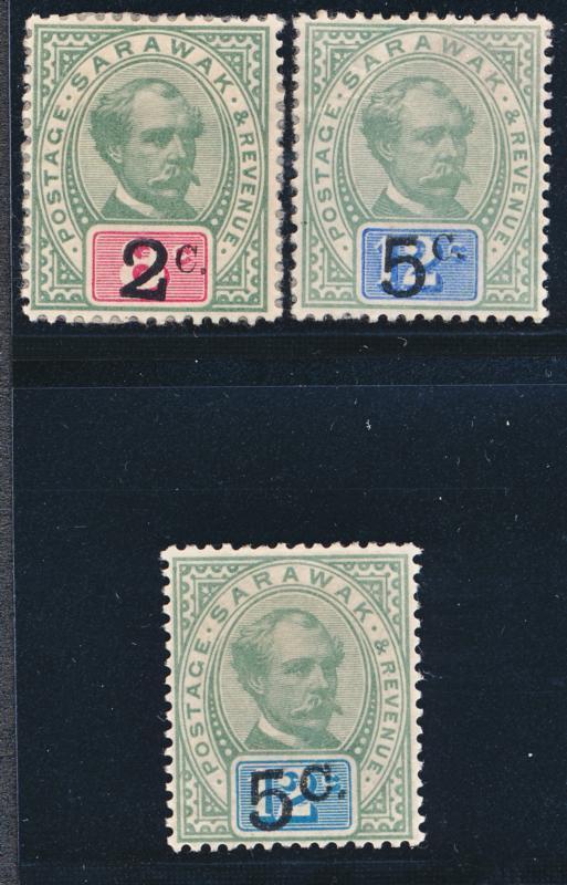 SARAWAK 22-24 MINT HINGED, TOP VALUE #24 LH