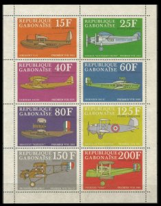 1970 Gabon 378-385KL Airplanes 10,00 €