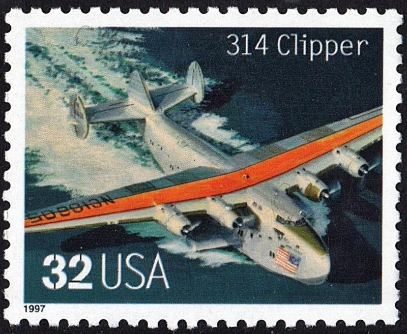 SC#3142r 32¢ Classic American Aircraft: 314 Clipper Single (1997) MNH