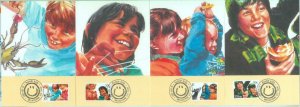 83746 - AUSTRALIA - Postal History - Set of 4 MAXIMUM CARDS  1987 Kids CRABS