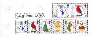 Great Britain 2016, Christmas s/s, MNH