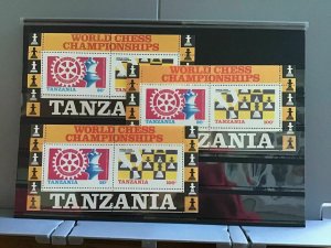 Tanzania Chess mint never hinged   stamps sheets  R26445