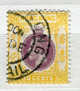 HONG KONG; 1920s early GV issue fine used 30c. value