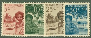 A1-0099 NETHERLANDS NEW GUINEA B11-B14 MNH SCV $5.00 BIN $2.50 (4)