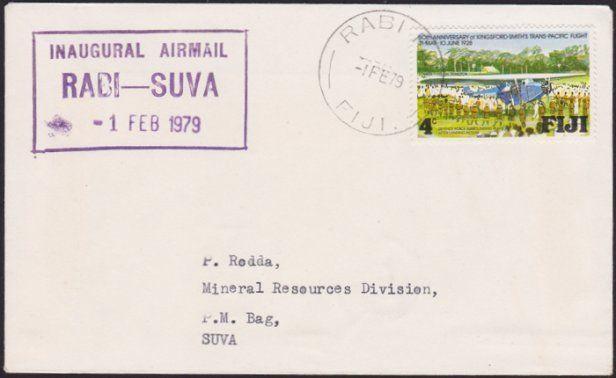 FIJI 1979 First flight cover Rabi to Suva...................................5059