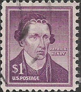 # 1052a USED DRY PRINT PATRICK HENRY    
