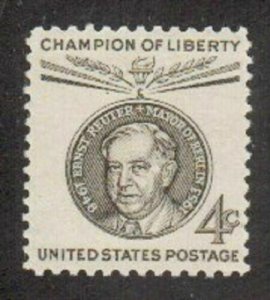 Scott# 1136  4c Ernst Reuter - Champion of Liberty - mnhog - (A-3)