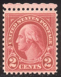 U.S. #634a CHOICE Mint NH VF/XF - 2c Carmine, Type II