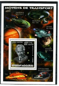 Malagasy 1999 Einstein SPACE s/s Perforated Mint (NH)