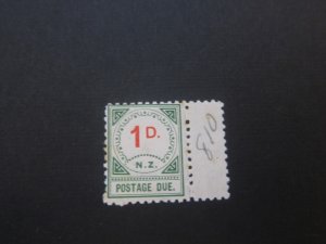 New Zealand 1899 SG D10 small toning back MH