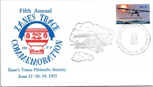 US EVENT COVER CACHETED ZANE'S TRACE COMMEMORATION ZANESVILLE OHIO 1977