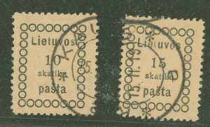 Lithuania #1-2 Used