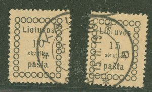 Lithuania #1-2 Used