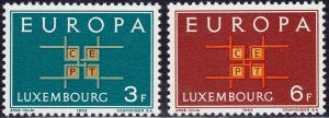 Luxembourg - 1963 - Scott #403-04 - MNH - Europa