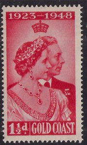 Gold Coast 1948 KGV1 1 1/2d Royal Silver Wedding Umm SG 147 ( L1067 )