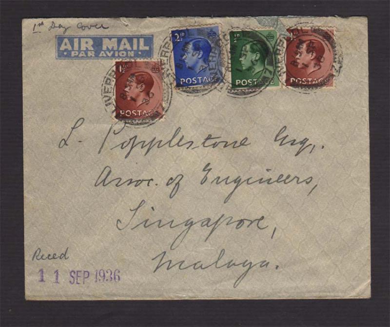 GB 1936 KEVII FDC