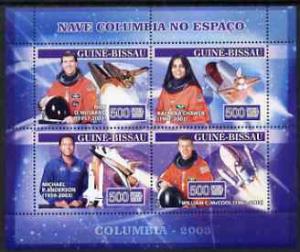 Guinea - Bissau 2007 Space Shuttle Columbia perf sheetlet...