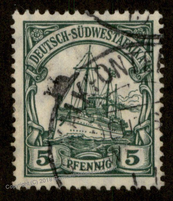 Germany SW Africa KALKFONTEIN DSWA Wmk Yacht 89877