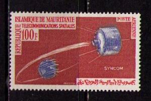 MAURITANIA Sc# C35 MNH FVF Globe Space Syncom Satellite