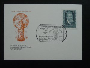 hot air balloon ballonpost commemorative card Austria 1981 ref 103668