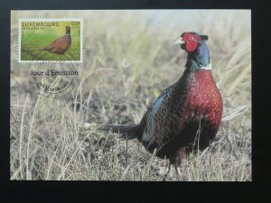 bird Pheasant maximum card Luxembourg 2002