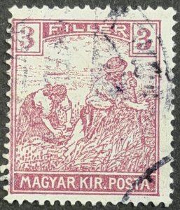Hungray, 1916-1918, SC#109, Harvest (MAYGAR KIR POSTA) Used, VG