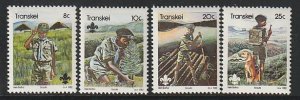 1982 South Africa - Transkei - Sc 93-6 - MNH VF - 4 singles - Scouts