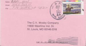 United States Fleet Post Office 25c Montana Statehood 1989 U.S. Navy, FPO 987...