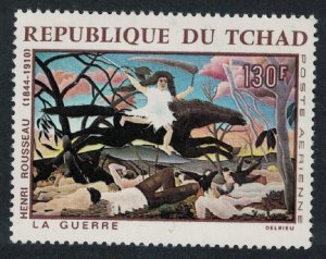 Chad 'The War' Painting by Henri Rousseau 1968 MNH SG#208