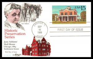 US UX134 Hull House Artmaster U/A FDC Postal Card