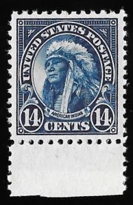 565 14 cents Indian Stamp Mint OG NH EGRADED XF 92 XXF