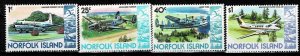 NORFOLK ISLAND 1981 AIRCRAFT MNH