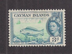 CAYMAN ISLANDS SC# 141   FVF/MOG  1956