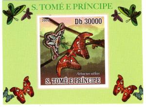 Sao Tome & Principe 2009 Butterflies Deluxe s/s mnh.vf