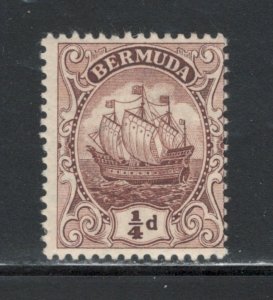 Bermuda 1912 Caravel 1/4p Scott # 40 MH