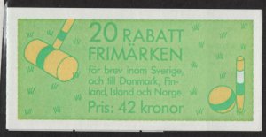 SWEDEN, 1748a, MNH, BOOKLET