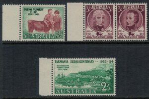 Australia #262,4a,5*  CV $5.50