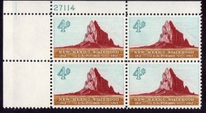 Scott #1191 New Mexico Plate Block of 4 Stamps - MNH P#27114