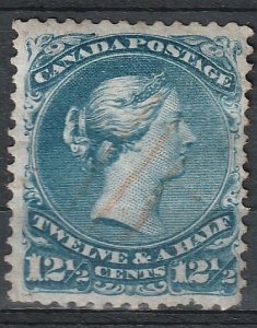 Canada SC# 28b Deep Blue Used VF      (577)