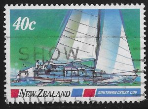 New Zealand #867 40c Southern Cross Cup - Blue Water Classics