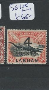 LABUAN  (PP2701B) CROCODILE 4C/12C  SG 105  MOG 