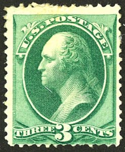 U.S. #207 MINT PARTIAL OG HR CREASES 