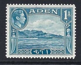 Aden Sc #18: King George VI pictorials,  1a 1939 MLH